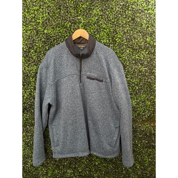 Eddie Bauer Fleece Pullover Sweater, Blue Men’s size XXL - Picture 1 of 6